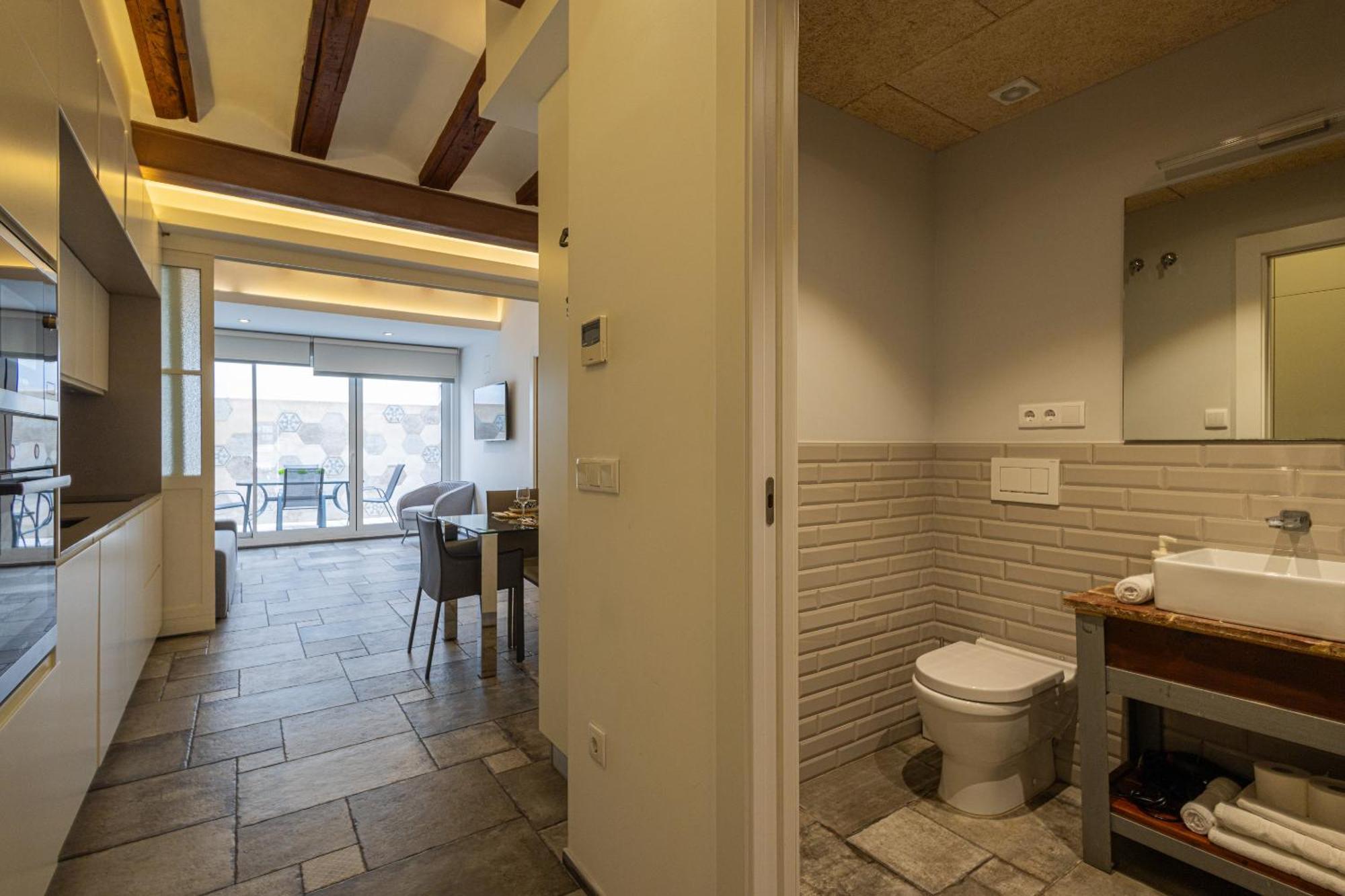 バレンシアFlorit Flats - Center Modern 1Br 2Bth Terrace Wi-Fi Acアパートメント エクステリア 写真