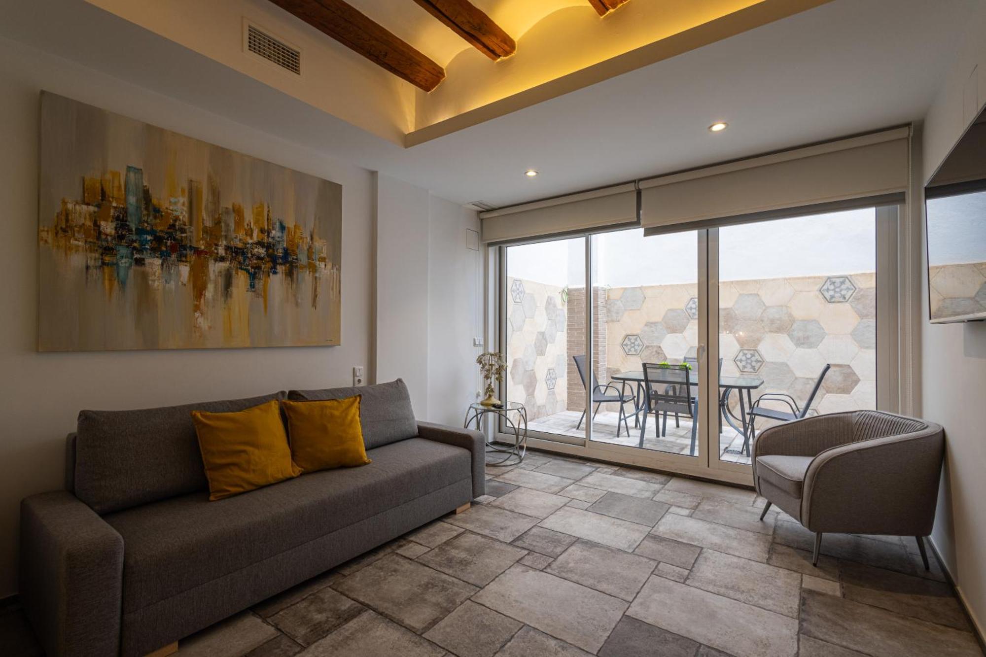 バレンシアFlorit Flats - Center Modern 1Br 2Bth Terrace Wi-Fi Acアパートメント エクステリア 写真